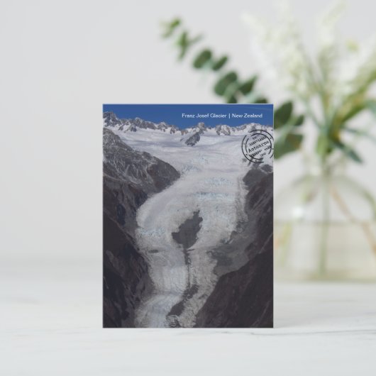 Franz Josef Gletscher (Neuseeland) Postkarte Briefkaart (Staand voorkant)