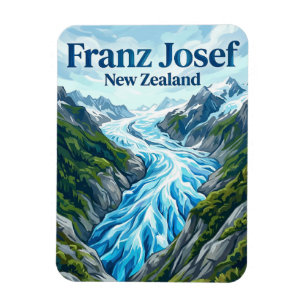 Franz Josef Gletsjer Nieuw-Zeeland Magneet