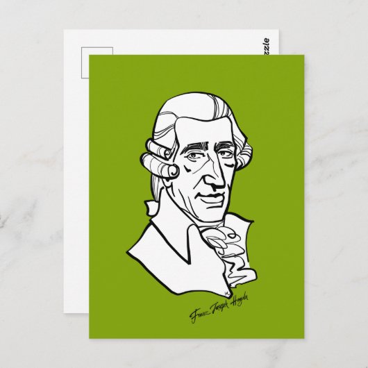 Franz Joseph Haydn Briefkaart (Voorkant / Achterkant)