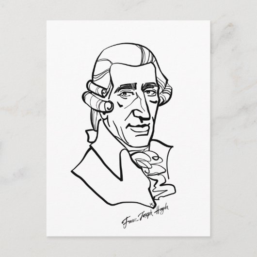 Franz Joseph Haydn Briefkaart (Voorkant)