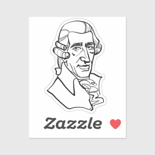 Franz Joseph Haydn Sticker (Vel)