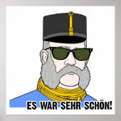 Franz Joseph I., Kaiser von Österreich, mit Brille Poster (Voorkant)