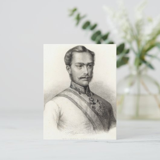 Franz Joseph I, keizer 2 Briefkaart (Staand voorkant)