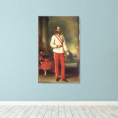 Franz Joseph I, keizer 2 Canvas Afdruk (Insitu (Houten vloer))