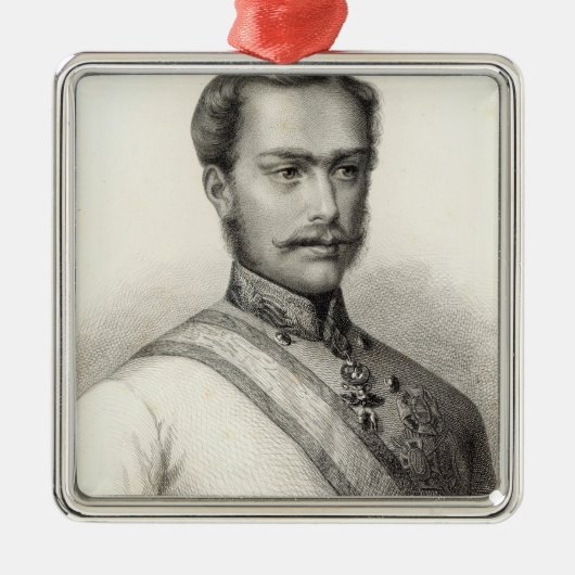 Franz Joseph I, keizer van Oostenrijk 2 Metalen Ornament (Voorkant)