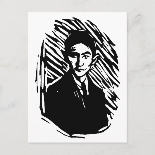 Franz Kafka Portrait Briefkaart (Voorkant)