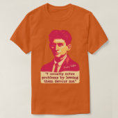 Franz Kafka Portret en Quote 1 T-shirt (Design voorkant)