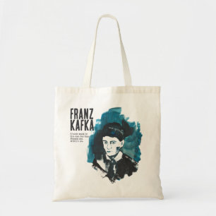 Franz Kafka Portret met aangepaste tekst   boekenl Tote Bag
