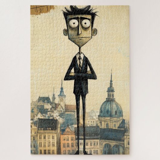 Franz Kafka Praag Tsjechië Legpuzzel (Verticaal)