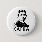 Franz Kafka Ronde Button 5,7 Cm (Voorkant)