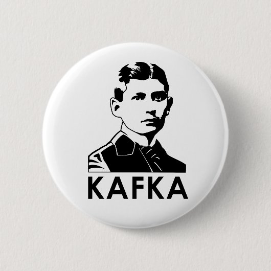 Franz Kafka Ronde Button 5,7 Cm (Voorkant)