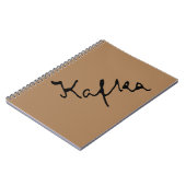 Franz Kafka signatuur Notitieboek (Linkerzijde)