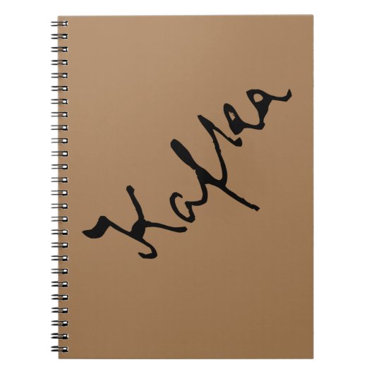 Franz Kafka signatuur Notitieboek (Voorkant)