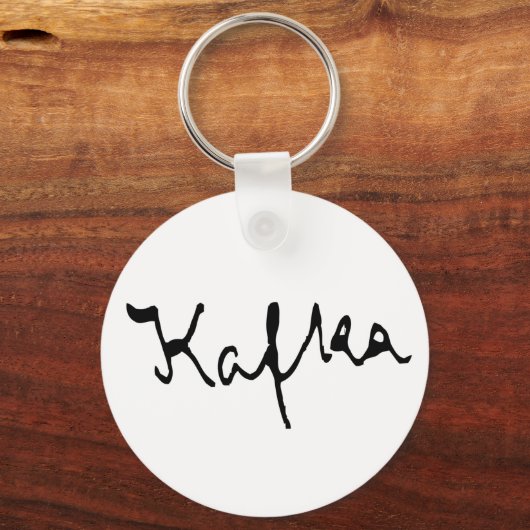 Franz Kafka signatuur Sleutelhanger (Voorkant)