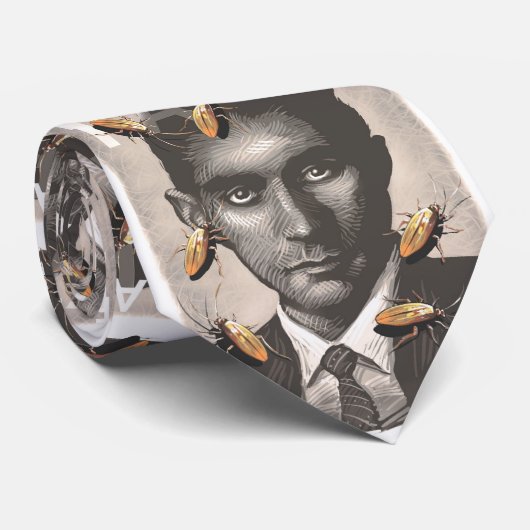 Franz Kafka stropdas (Opgerold)
