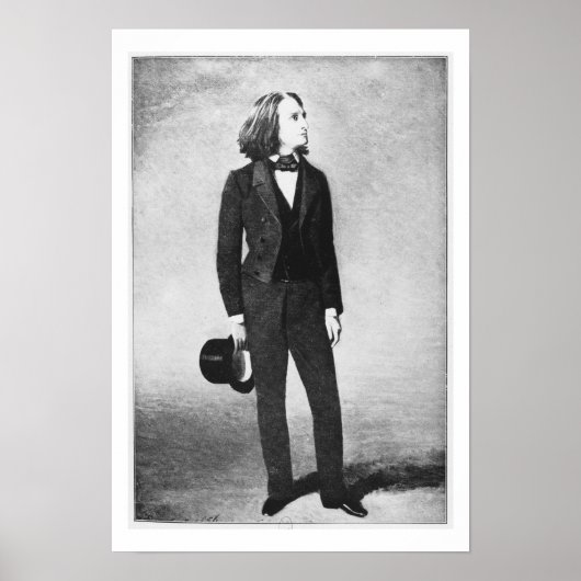 Franz Liszt (1811-86) 1856 (litho) (foto) Poster (Voorkant)