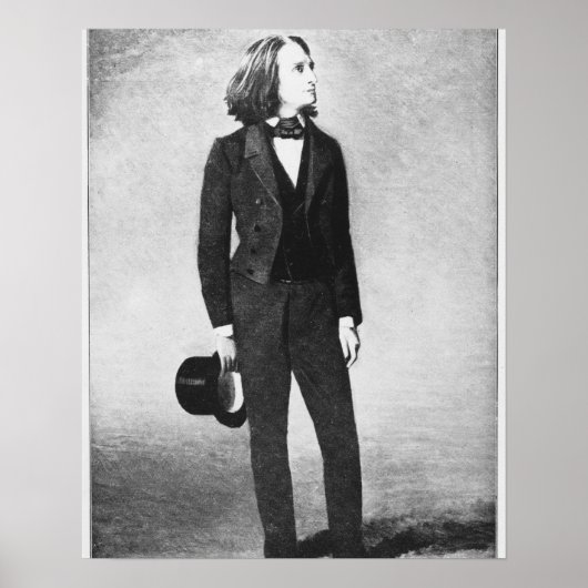 Franz Liszt (1811-86) 1856 (litho) (foto) Poster (Voorkant)