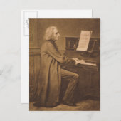 Franz Liszt at the Piano Briefkaart (Voorkant / Achterkant)