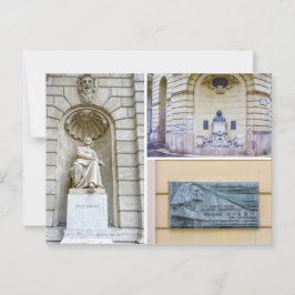Franz Liszt Beeldhouwwerken Collage Briefkaart