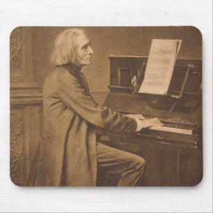 Franz Liszt bij de Piano Muismat
