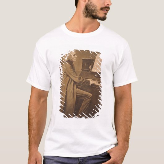 Franz Liszt bij de Piano T-shirt (Voorkant)
