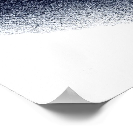 Franz Liszt, blauw Poster (Hoek)