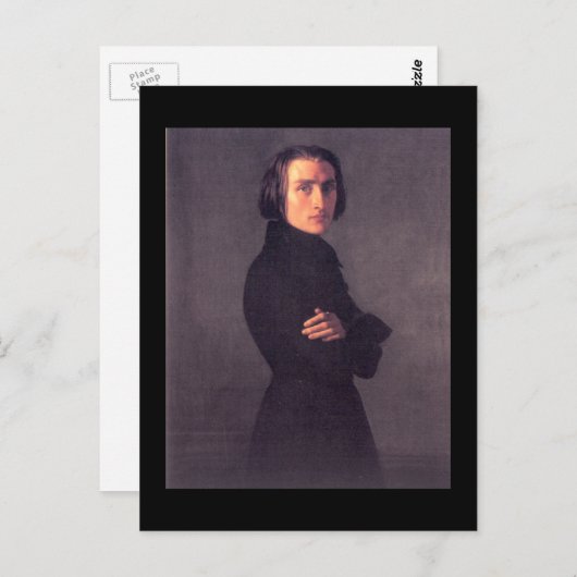 Franz Liszt Briefkaart (Voorkant / Achterkant)
