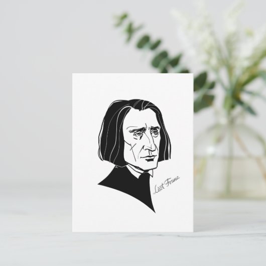 Franz Liszt Briefkaart (Staand voorkant)