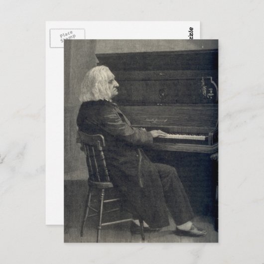 Franz Liszt Briefkaart (Voorkant / Achterkant)