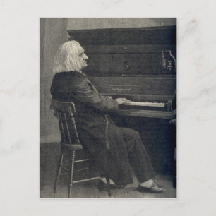 Franz Liszt Briefkaart