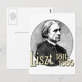 Franz Liszt Briefkaart (Voorkant / Achterkant)