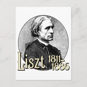 Franz Liszt Briefkaart