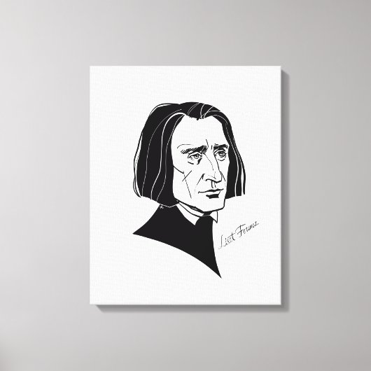 Franz Liszt Canvas Afdruk (Voorkant)