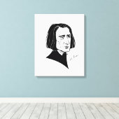 Franz Liszt Canvas Afdruk (Insitu (Houten vloer))