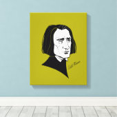 Franz Liszt Canvas Afdruk (Insitu (Houten vloer))