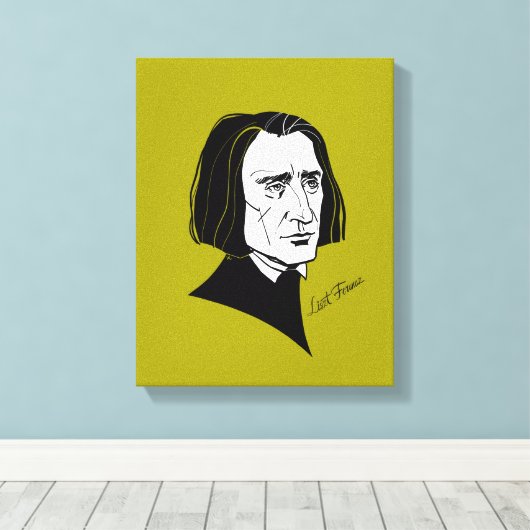 Franz Liszt Canvas Afdruk (Insitu (Houten vloer))