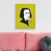 Franz Liszt Canvas Afdruk (Insitu (Woonkamer))