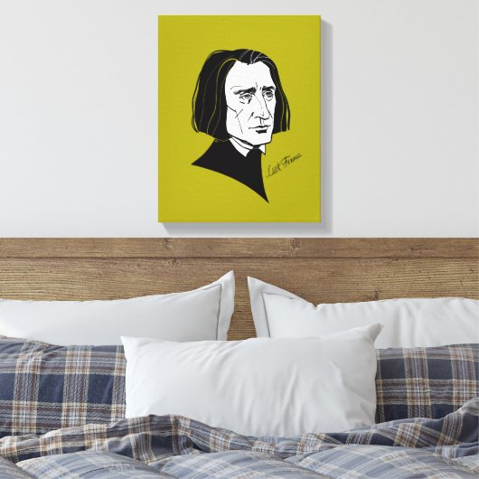 Franz Liszt Canvas Afdruk (Insitu (Slaapkamer))