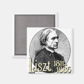 Franz Liszt Magneet (Voorkant / Achterkant)