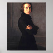 Franz Liszt Portrait Poster (Voorkant)