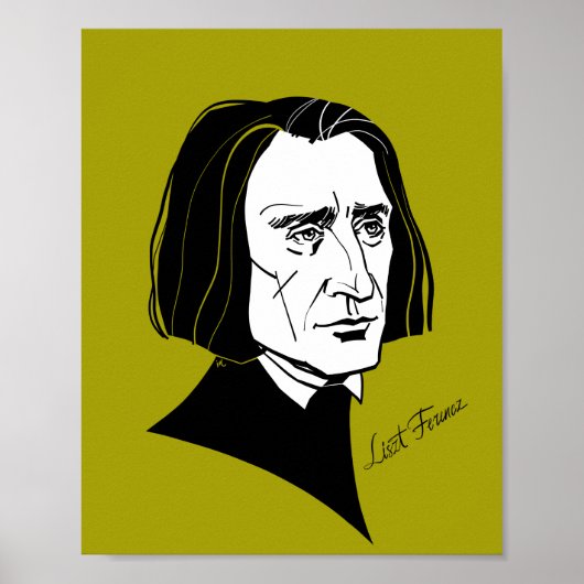 Franz Liszt Poster (Voorkant)