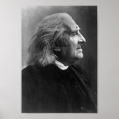 Franz Liszt Profile Afbeelding Poster (Voorkant)