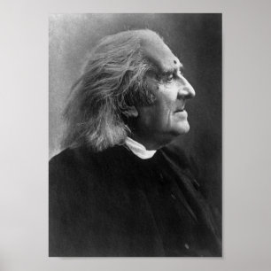 Franz Liszt Profile Afbeelding Poster