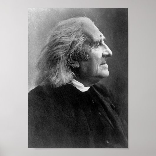 Franz Liszt Profile Afbeelding Poster (Voorkant)