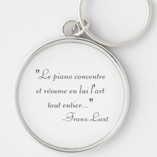 Franz Liszt quote sleutelhanger