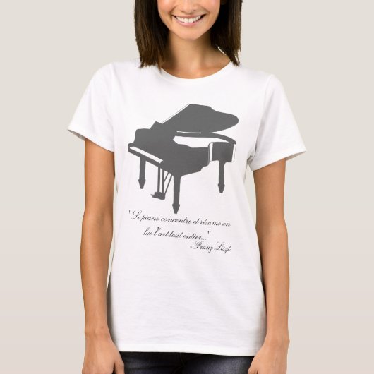 Franz Liszt quote T-shirt (Voorkant)