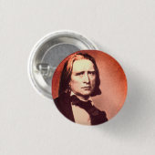 Franz Liszt Ronde Button 3,2 Cm (Voorkant /achterkant)