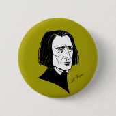 Franz Liszt Ronde Button 5,7 Cm (Voorkant)