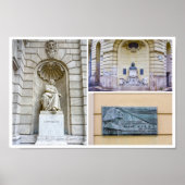 Franz Liszt Sculptures Collage Poster (Voorkant)