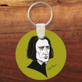 Franz Liszt Sleutelhanger (Voorkant)